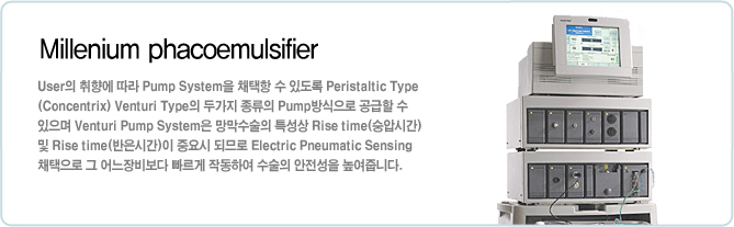 Millenium phacoemulsifier